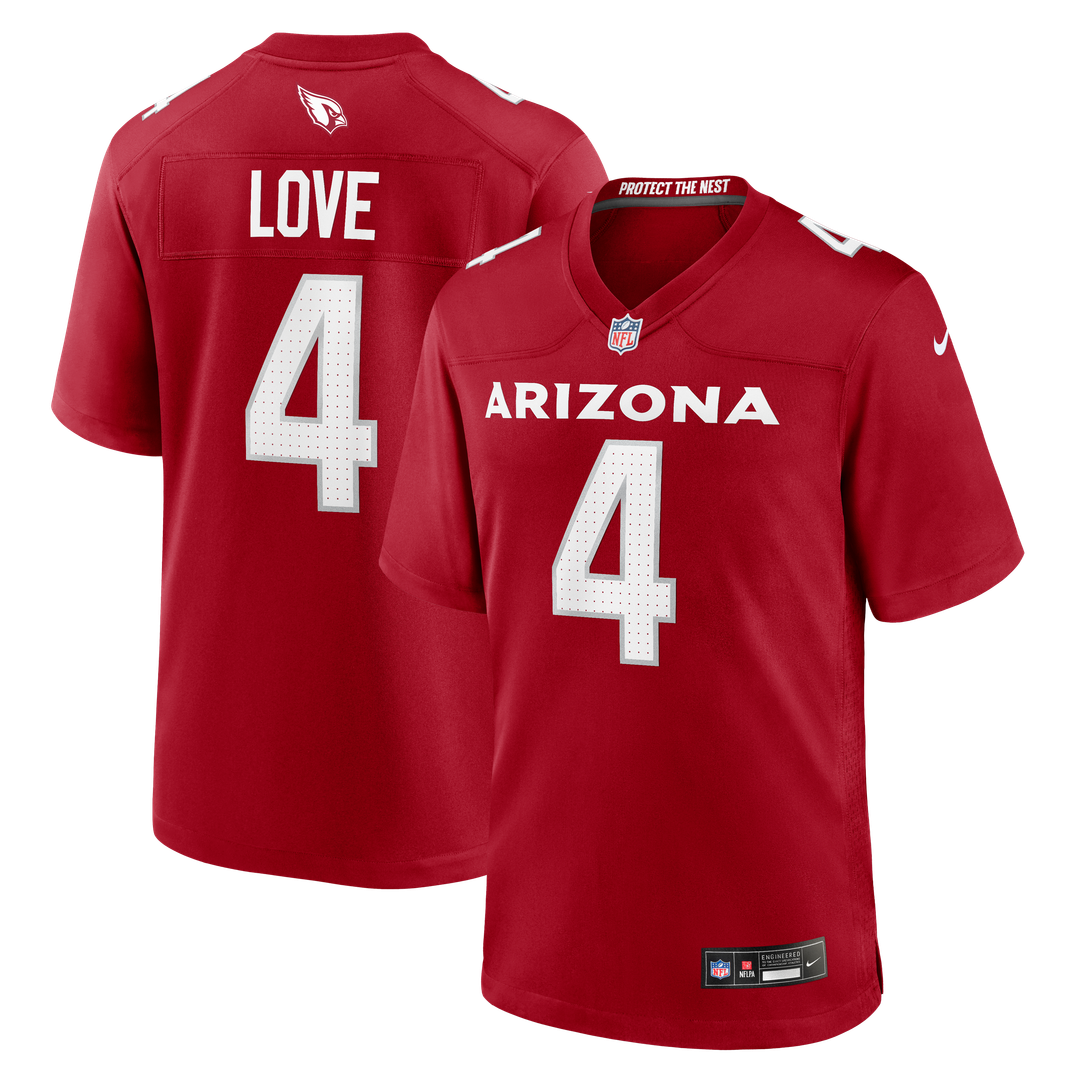 Jeremiyah Love Arizona Cardinals Nike Alternate Game Player Jersey - Black
