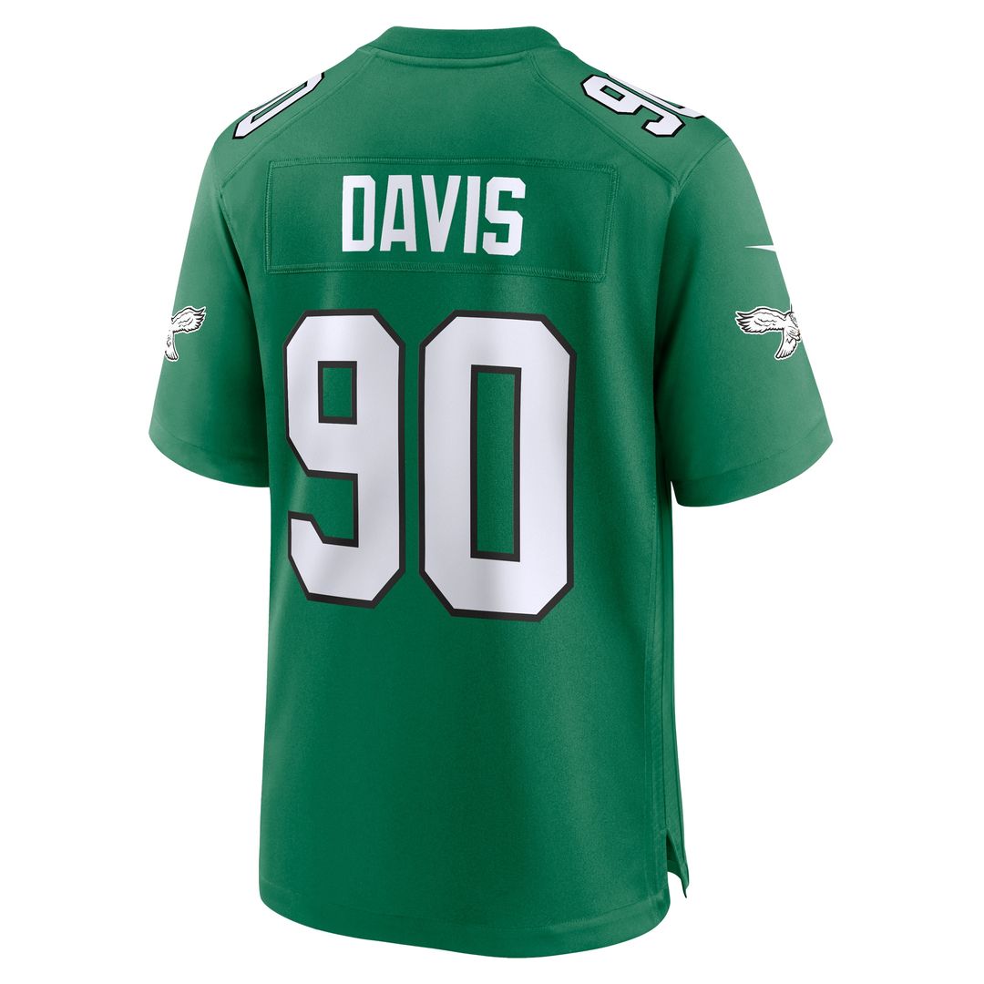 Jordan Davis Philadelphia Eagles Nike Team Game Jersey -  Midnight Green