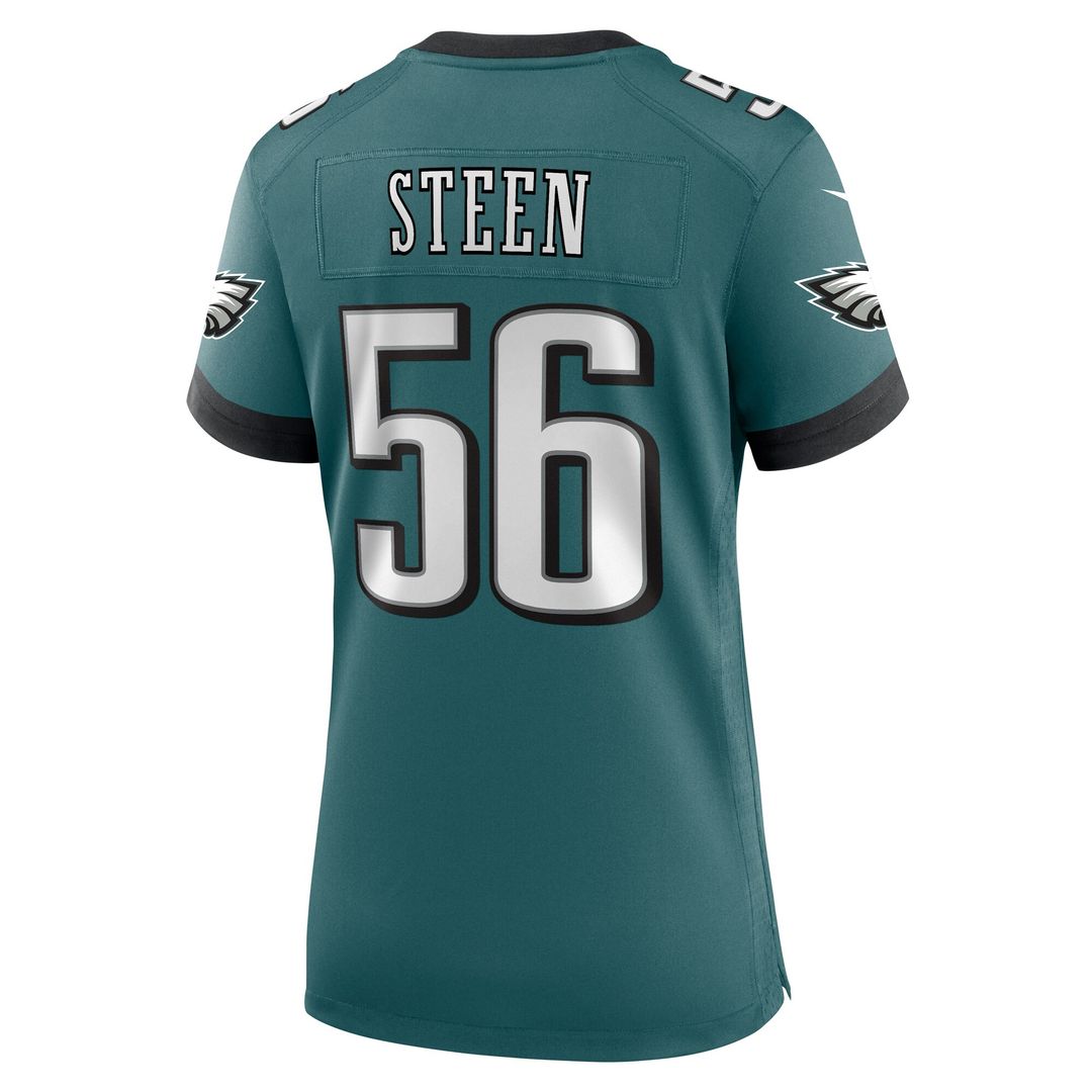 Tyler Steen Philadelphia Eagles Nike Women's Team Game Jersey - Midnight Green
