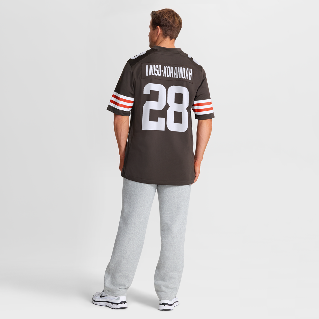 Jeremiah Owusu-Koramoah Cleveland Browns Nike Game Player Jersey - Brown