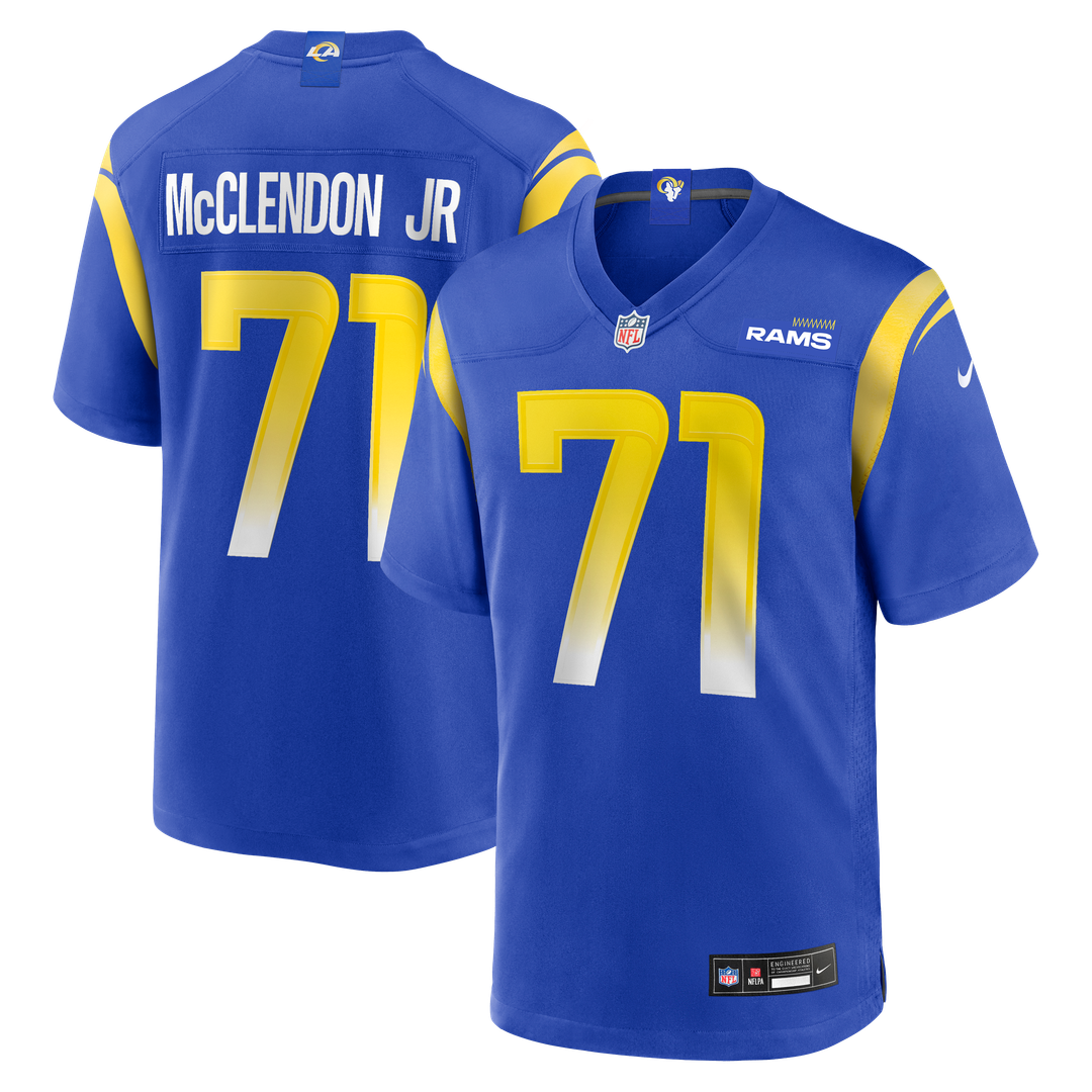 Warren McClendon Jr. Los Angeles Rams Nike Team Game Jersey - Royal