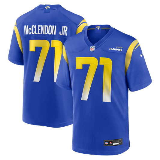 Warren McClendon Jr. Los Angeles Rams Nike Team Game Jersey - Royal