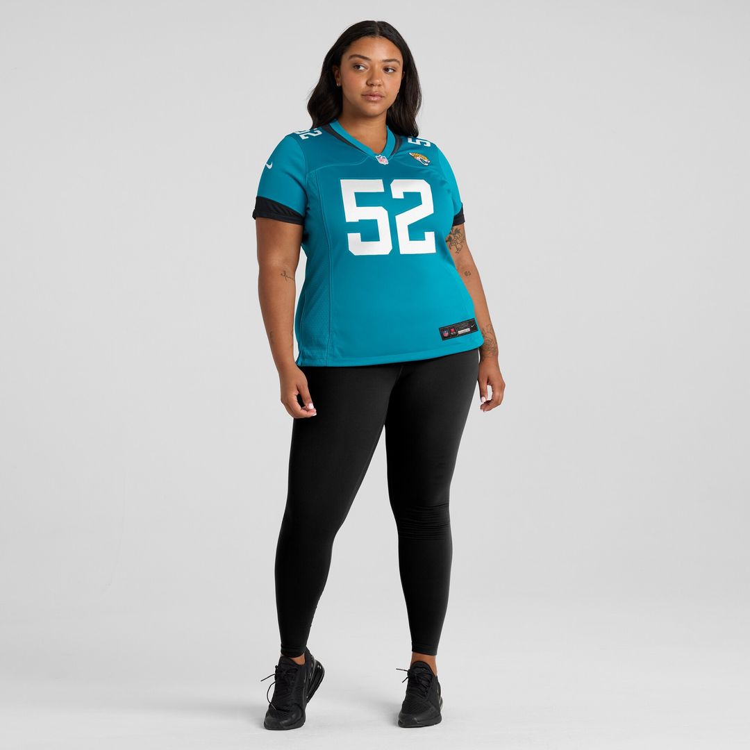DaVon Hamilton Jacksonville Jaguars Nike Women's Game Jersey - Teal