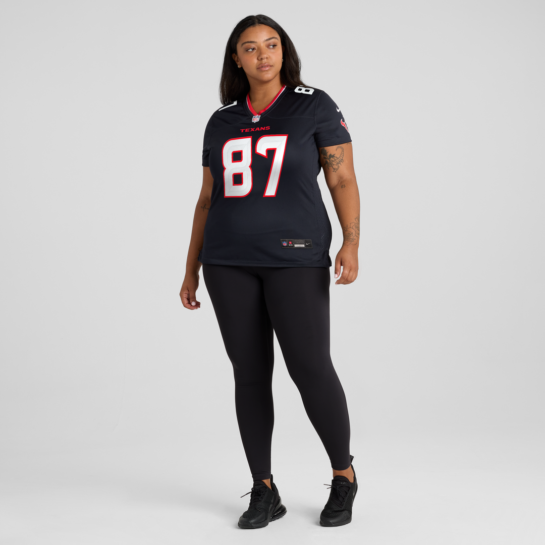 Foster Moreau Houston Texans Nike Women's Team Game Jersey -  Navy