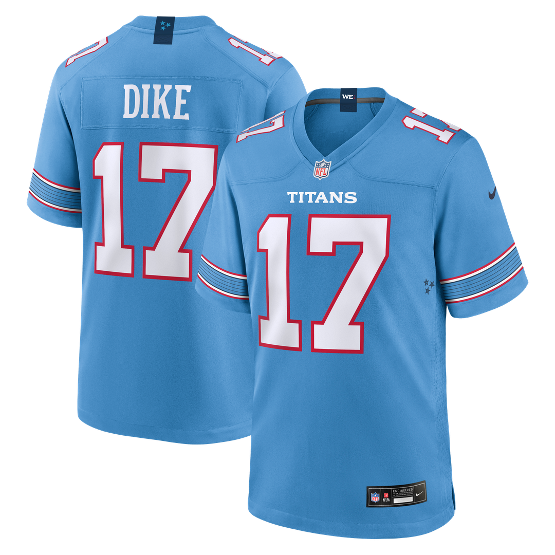 Chimere Dike Tennessee Titans Nike Team Game Jersey -  Light Blue