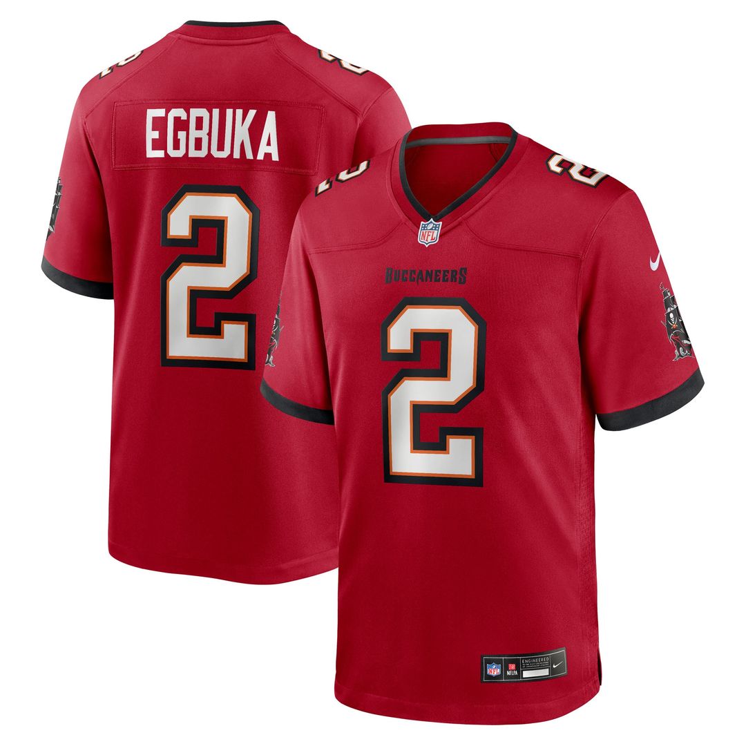 Emeka Egbuka  Tampa Bay Buccaneers Nike Team  Game Jersey -  Red