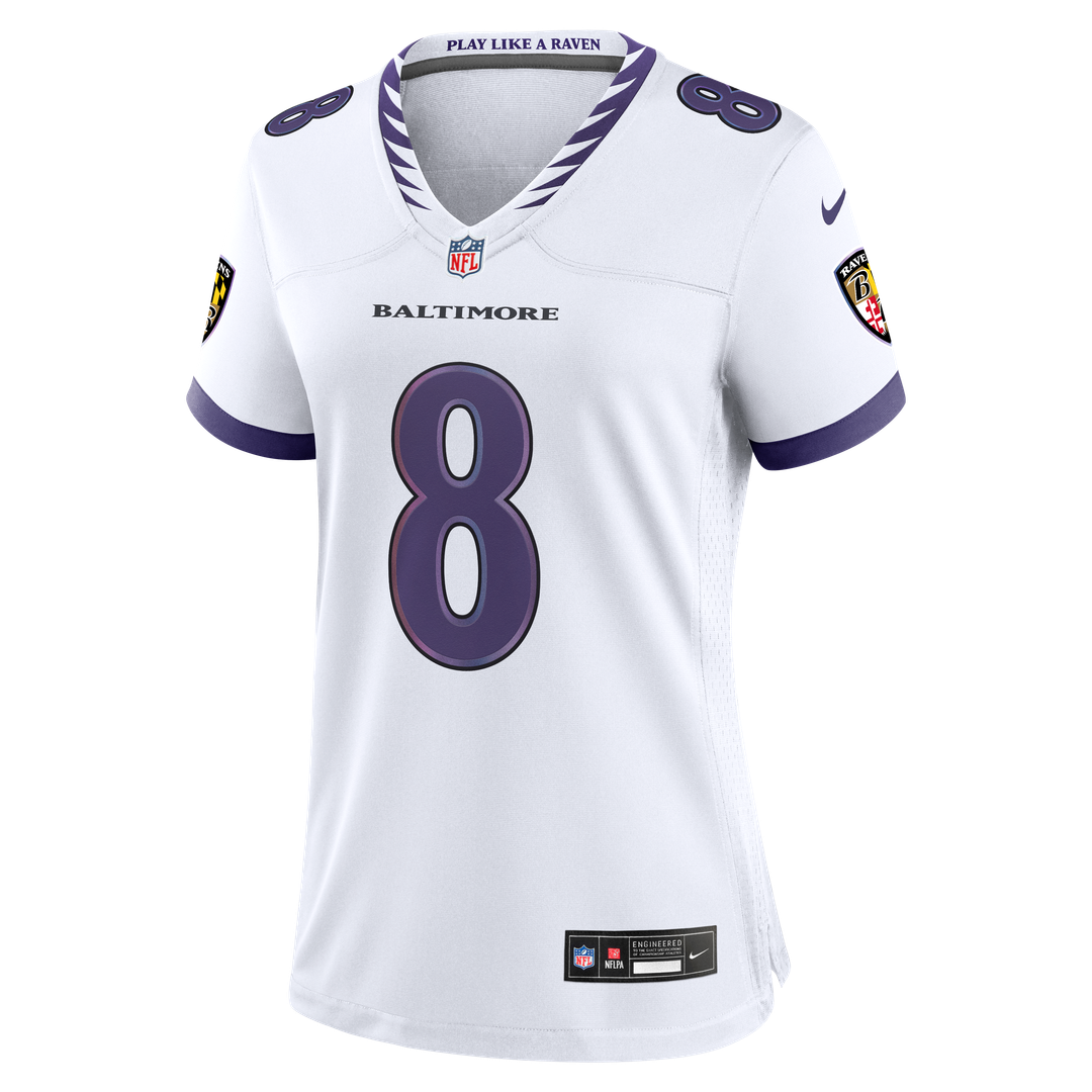 Lamar Jackson Baltimore Ravens Nike Women's Alternate Game Jersey - Purple