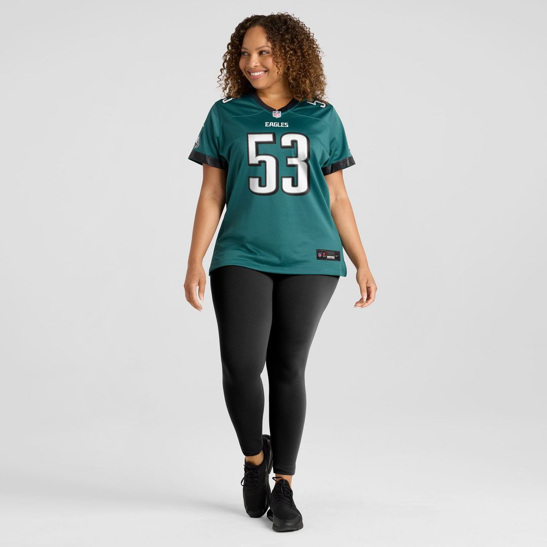 Zack Baun Philadelphia Eagles Nike Women's  Game Jersey - Midnight Green