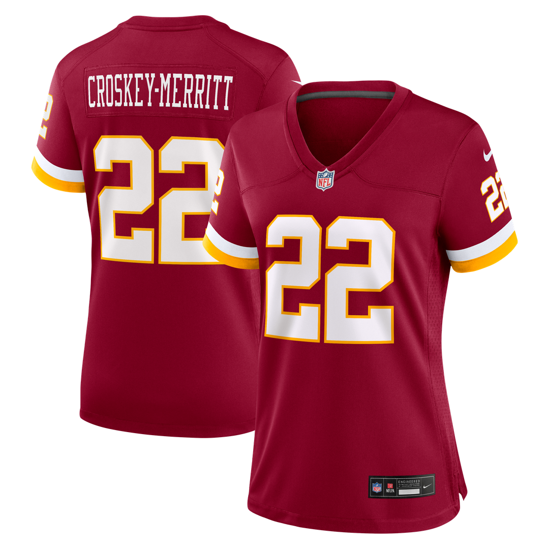 Jacory Croskey-Merritt Washington Commanders Nike Women's Game Super Bowl Era Jersey - White