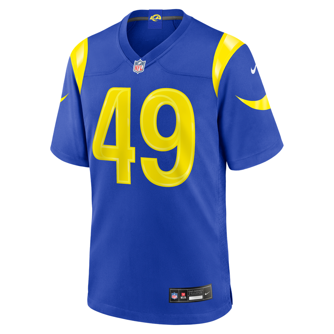 Joe Cardona Los Angeles Rams Nike Team Game Jersey -  Royal