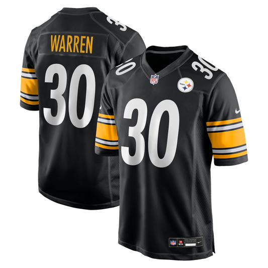 Jaylen Warren Pittsburgh Steelers Nike Game Player Jersey - Black
