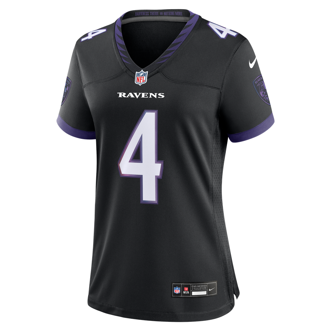 Zay Flowers Baltimore Ravens Nike Women's Team Game Jersey - Purple