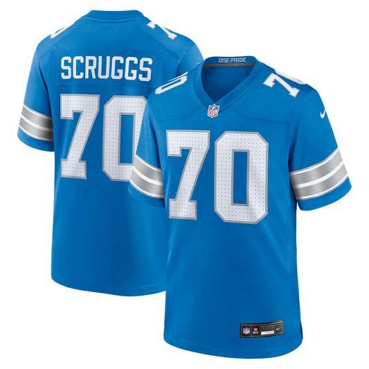 Juice Scruggs Detroit Lions Nike Team Game Jersey -  Blue