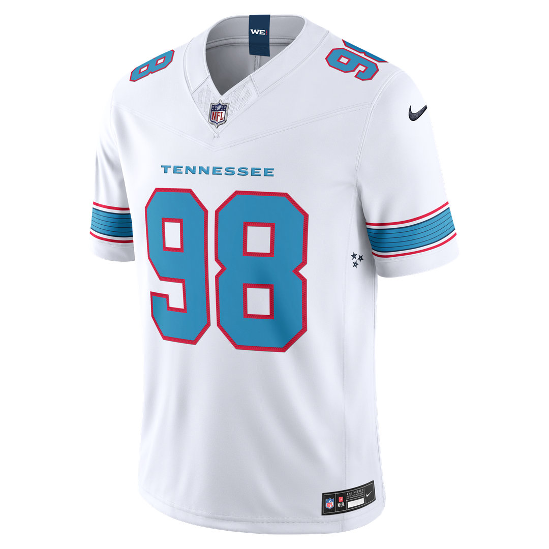 Jeffery Simmons Tennessee Titans Nike Vapor F.U.S.E. Sewn Down Limited Jersey - Light Blue