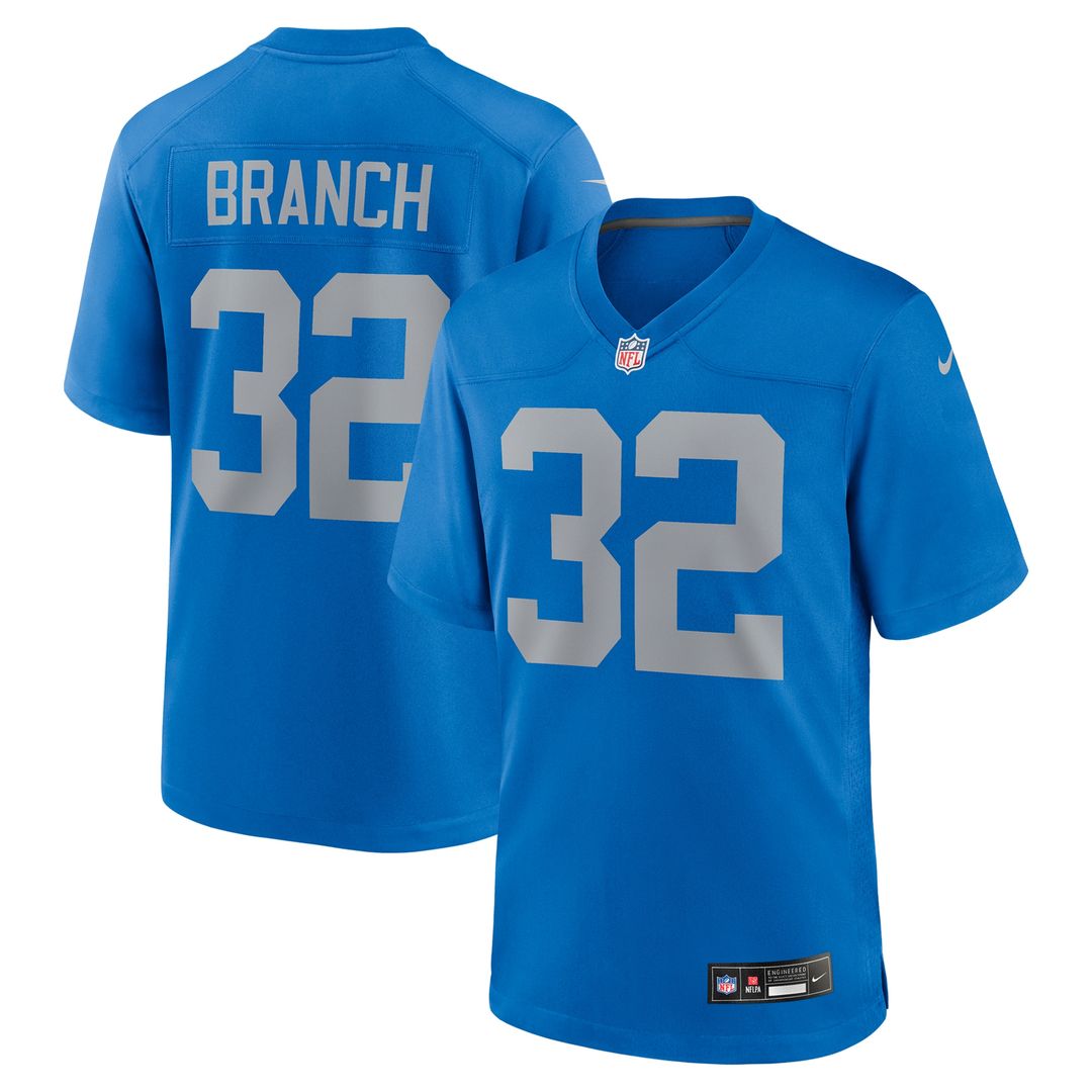 Brian Branch Detroit Lions Nike Alternate Game Jersey -  Blue