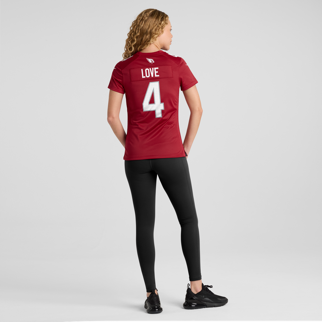 Jeremiyah Love Arizona Cardinals Nike Women's Game Jersey - White