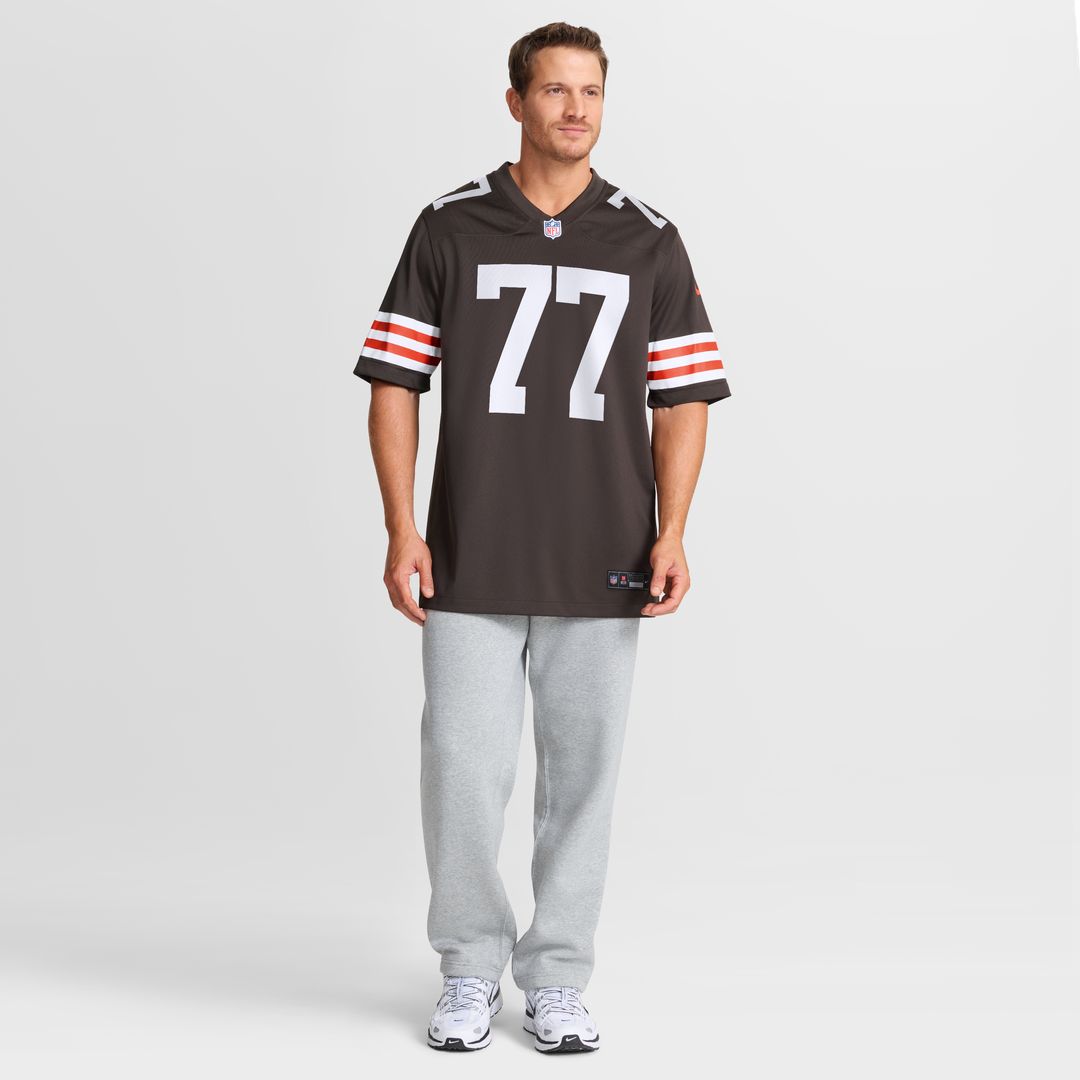 Zion Johnson Cleveland Browns Nike Team Game Jersey -  Brown