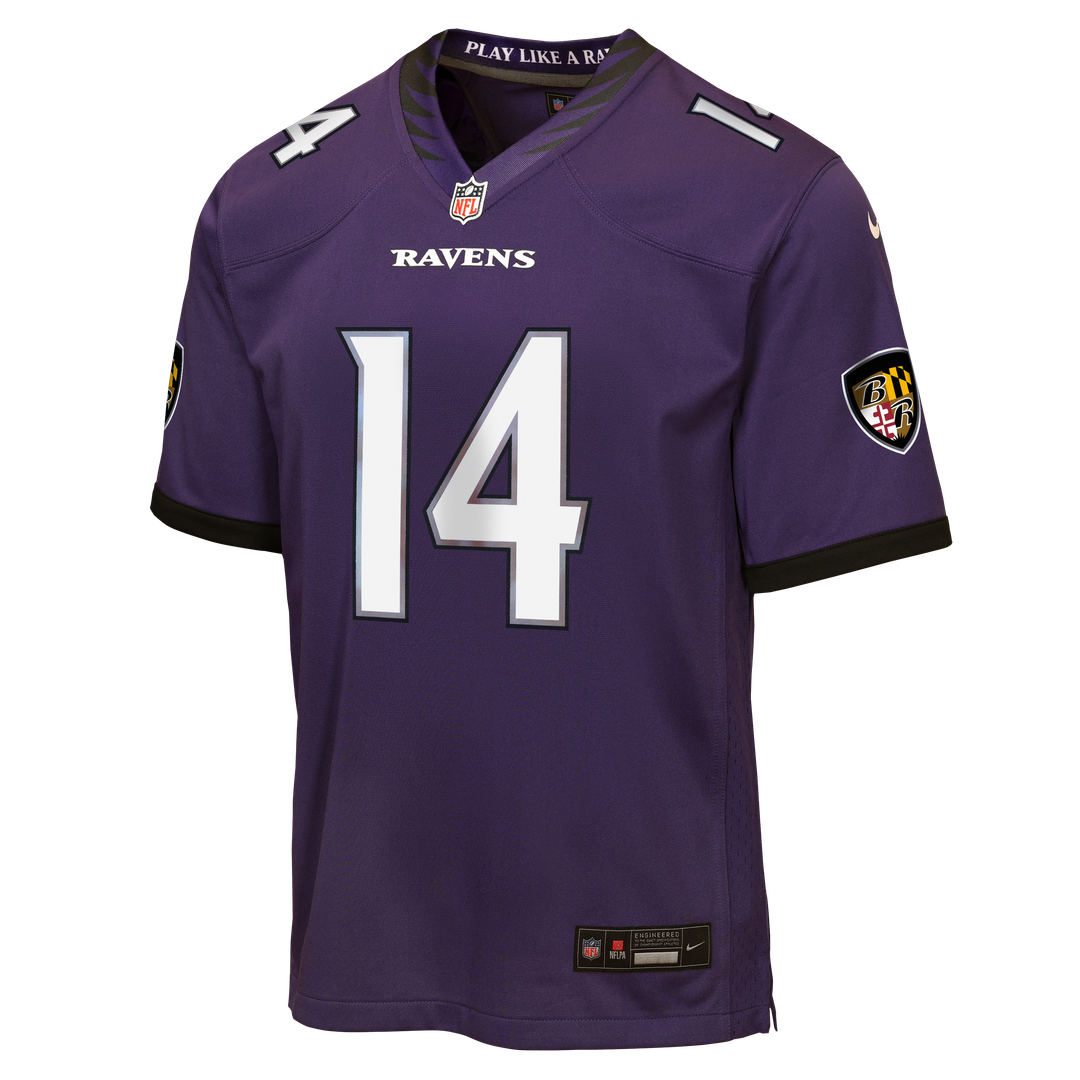 Kyle Hamilton Baltimore Ravens Nike Youth Team Game Jersey - Purple