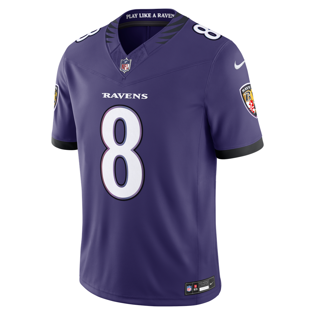 Lamar Jackson Baltimore Ravens Nike Vapor F.U.S.E. Stitched Limited Jersey - White
