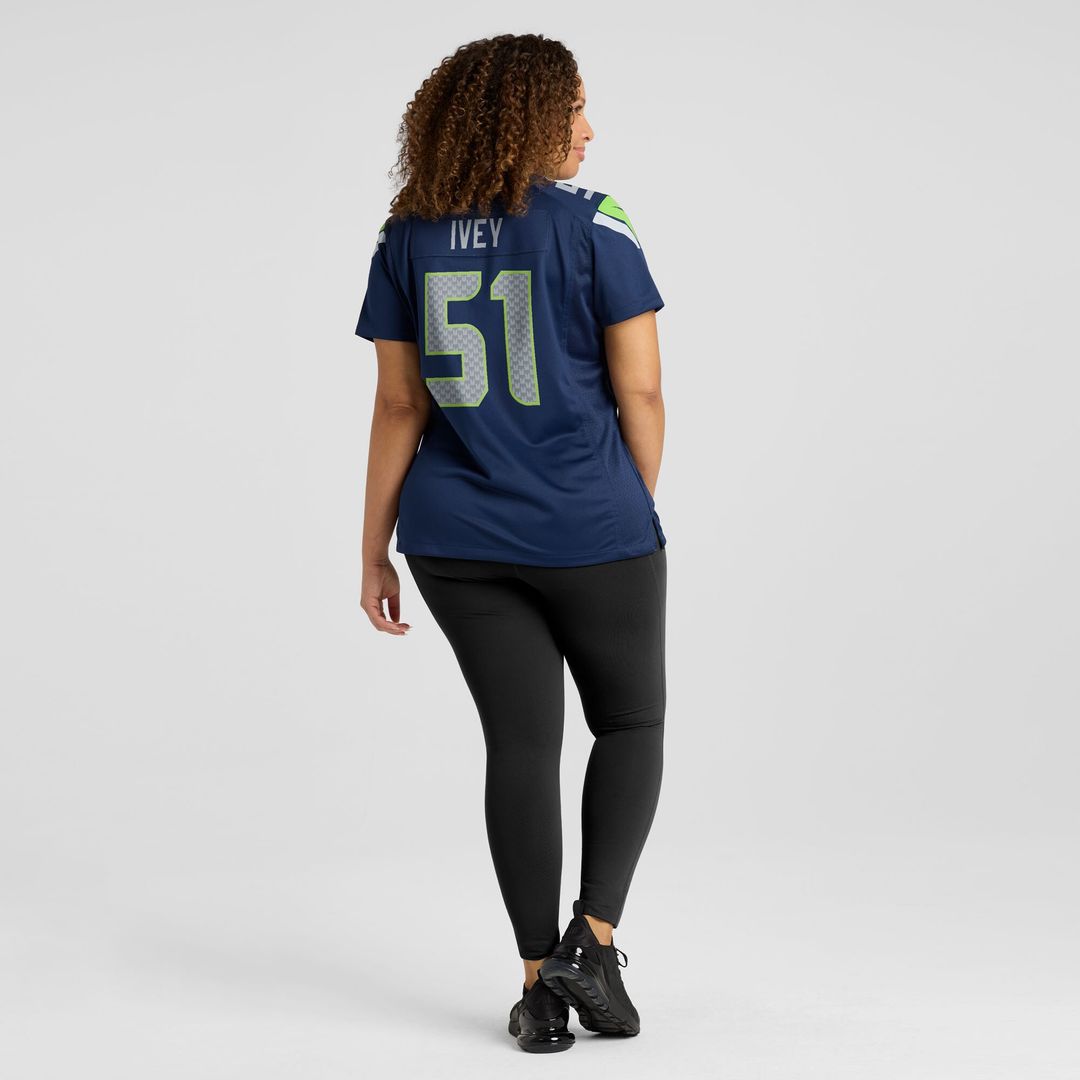 Jared Ivey Seattle Seahawks Nike Women's Team Game Jersey -  College Navy