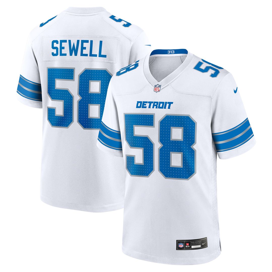Penei Sewell Detroit Lions Nike Game Jersey - Blue