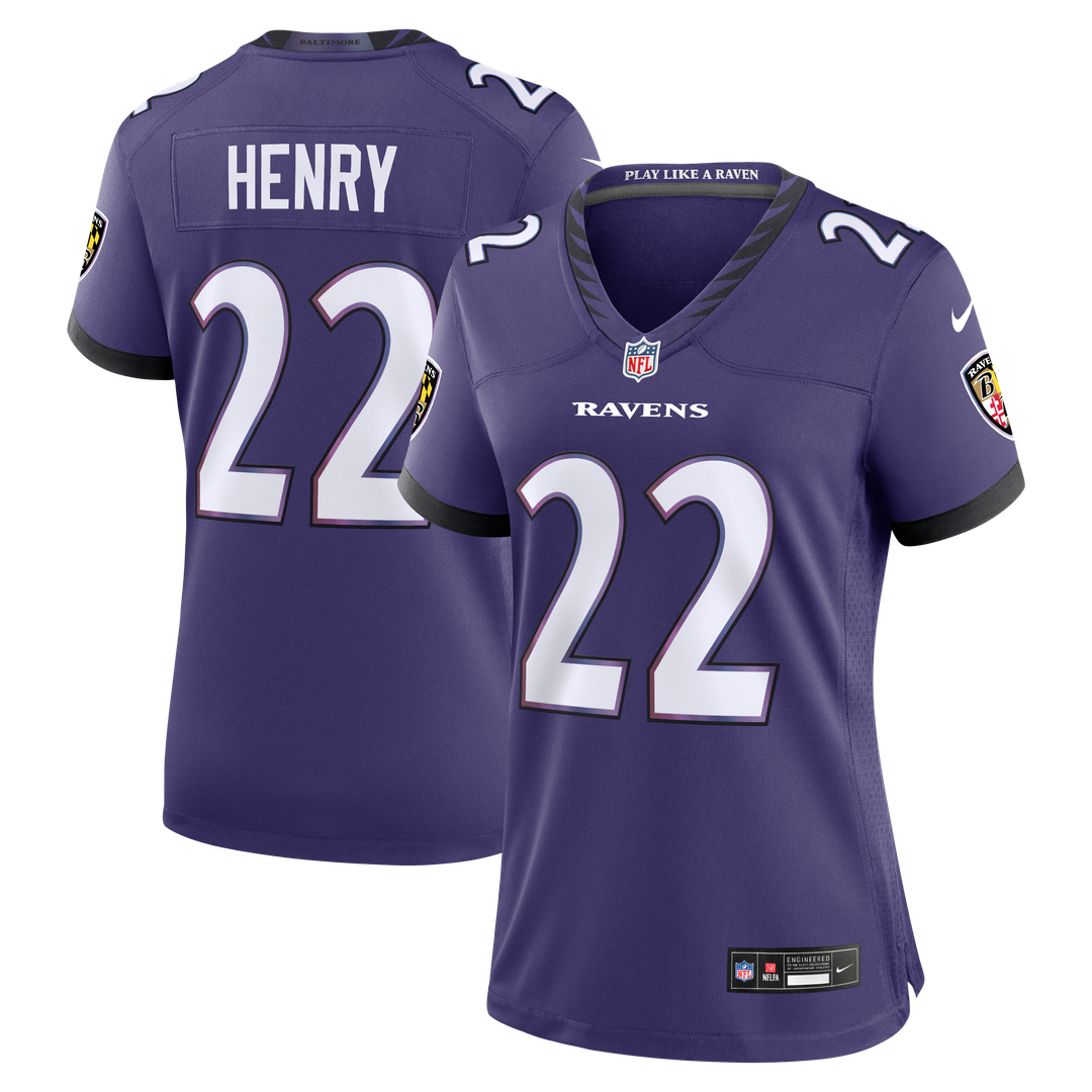 Derrick Henry Baltimore Ravens Nike Women's Alternate Game Jersey - Black