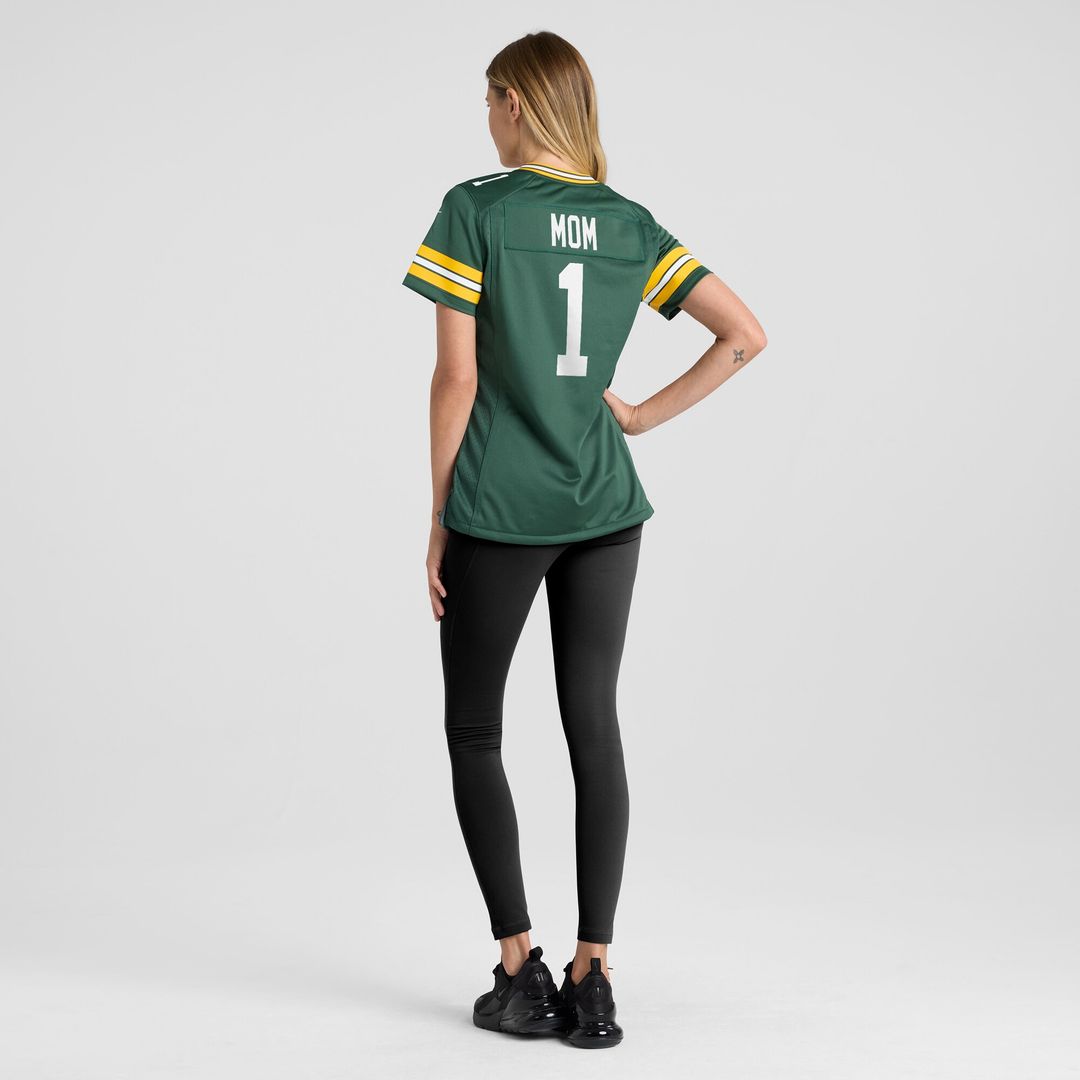 Number 1 Mom Green Bay Packers Nike Women's Game Jersey - Green