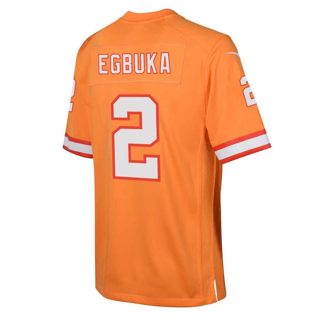 Emeka Egbuka Tampa Bay Buccaneers Nike Youth Team Game Jersey - Orange