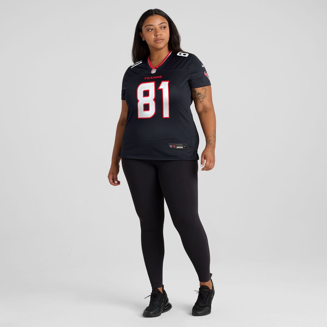Jayden Higgins Houston Texans Nike Women's Game Jersey - Navy