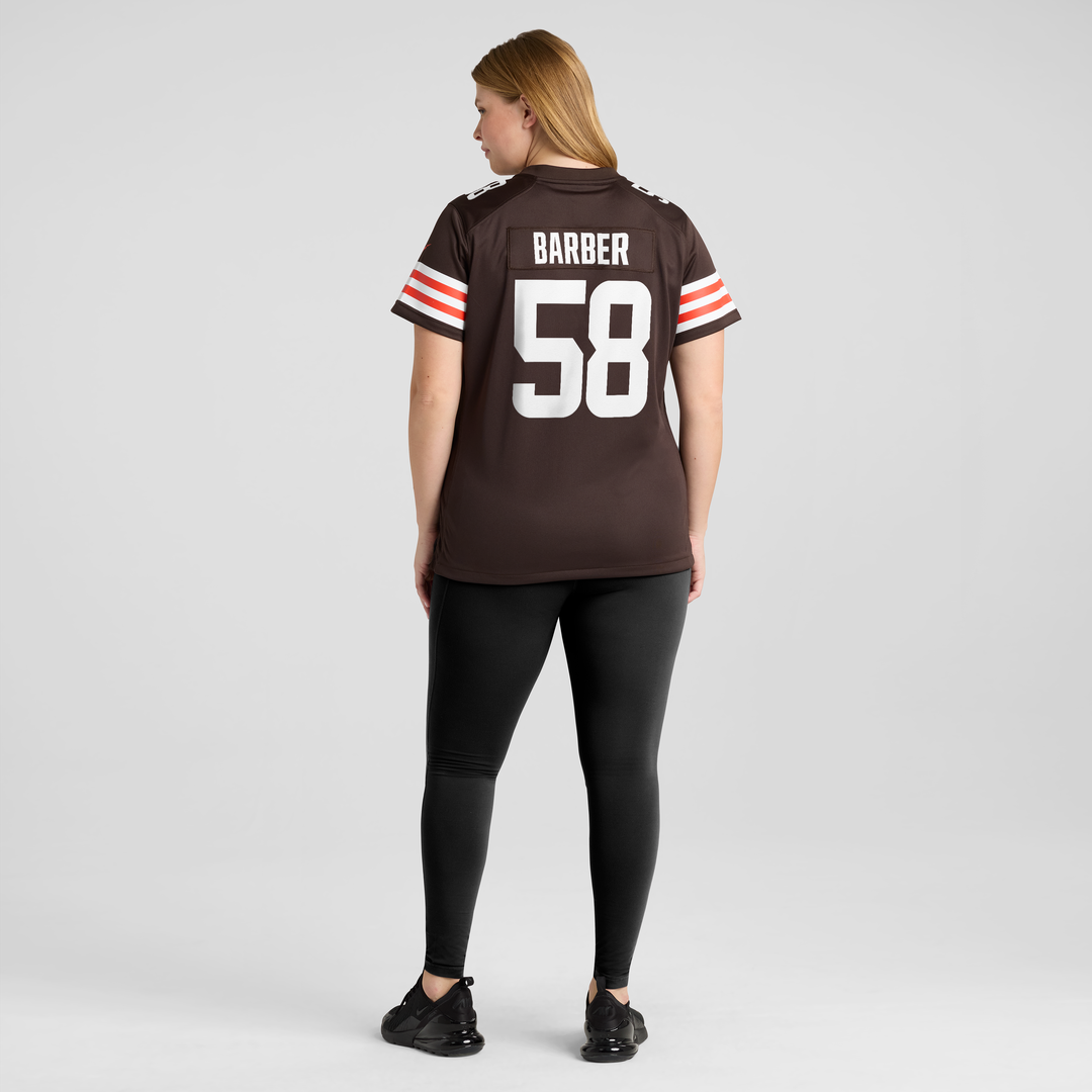Austin Barber Cleveland Browns Nike Women's Team Game Jersey -  Brown