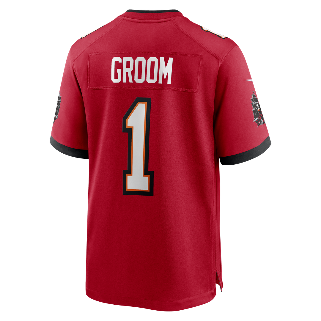 Number 1 Groom Tampa Bay Buccaneers Nike Game Jersey - Red