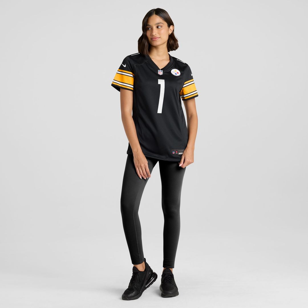 Number 1 Mom Pittsburgh Steelers Nike Women's Game Jersey - Black