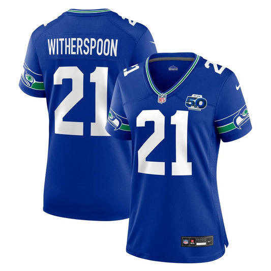 Devon Witherspoon Seattle Seahawks Nike Women's Alternate 50th Season Game Jersey - Royal
