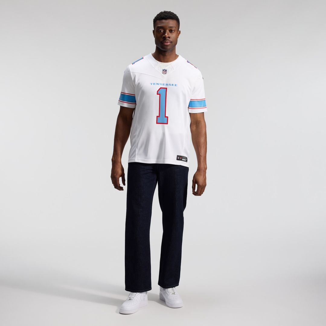 Cameron Ward Tennessee Titans Nike Vapor F.U.S.E. Stitched Limited Jersey - Light Blue