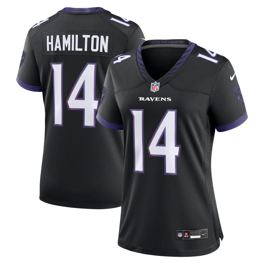 Kyle Hamilton Baltimore Ravens Nike Women's Alternate Game Jersey - Black