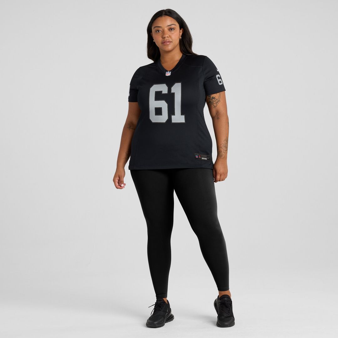 Jordan Meredith Las Vegas Raiders Nike Women's Game Player Jersey - Black