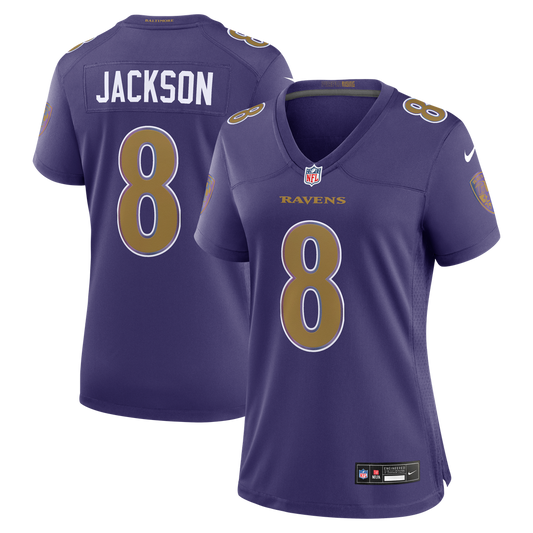 Lamar Jackson Baltimore Ravens Nike Women's Alternate Game Jersey - Purple