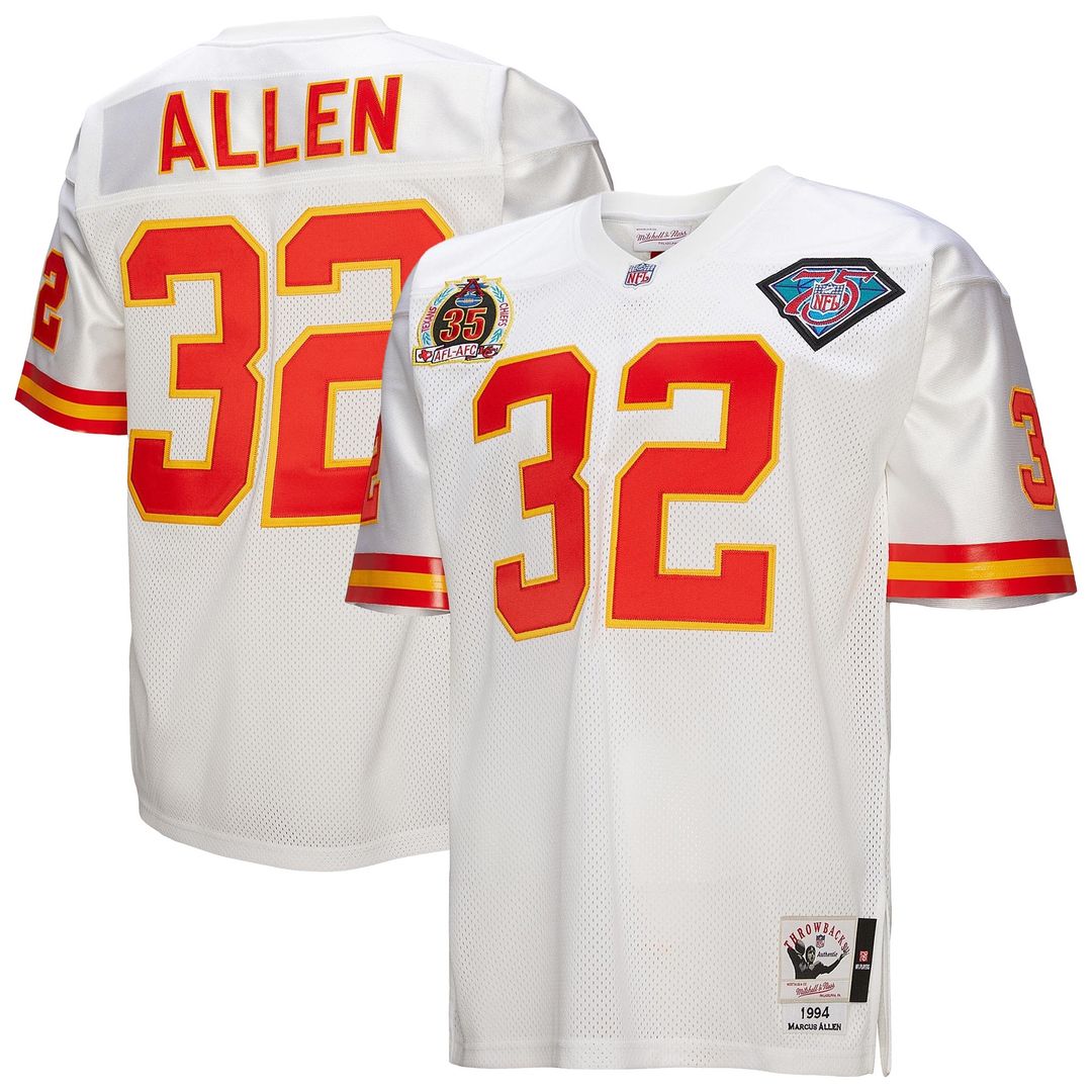 Marcus Allen Kansas City Chiefs 1994 Mitchell & Ness Authentic Throwback Retired Player Jersey - White