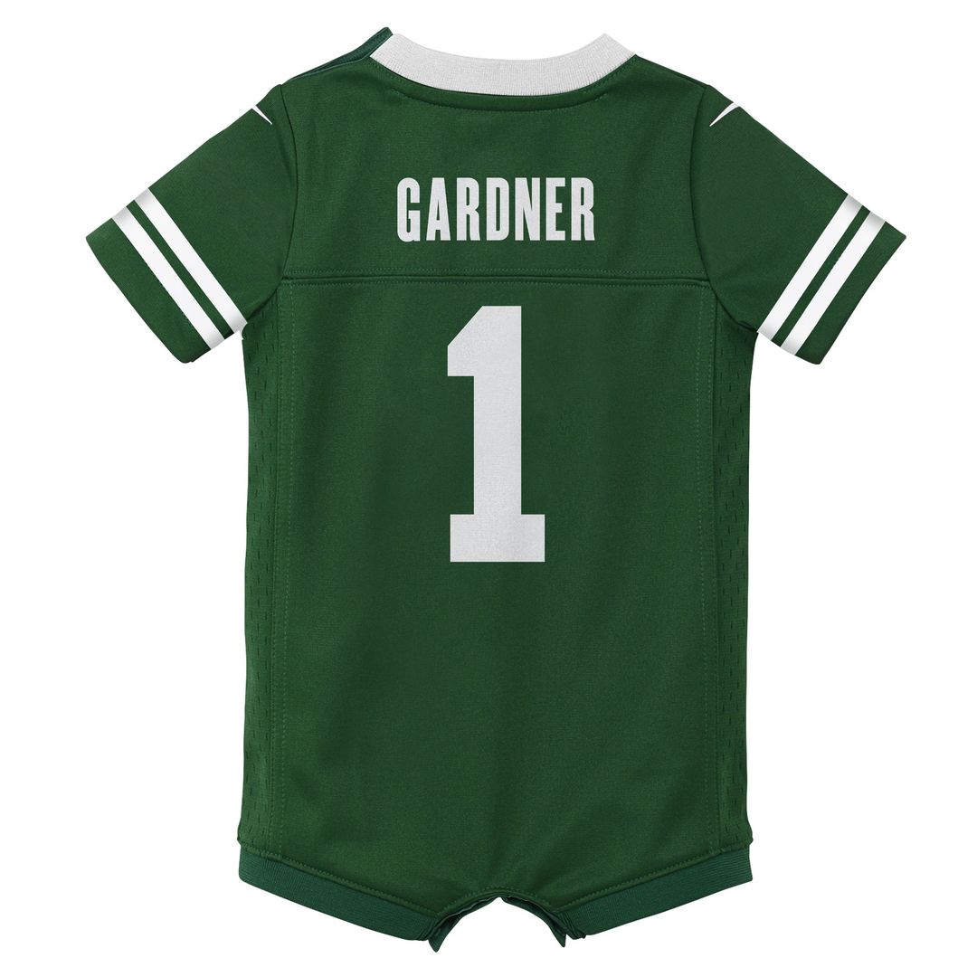 Ahmad Sauce Gardner New York Jets Nike Newborn & Infant Game Romper Jersey - Legacy Green