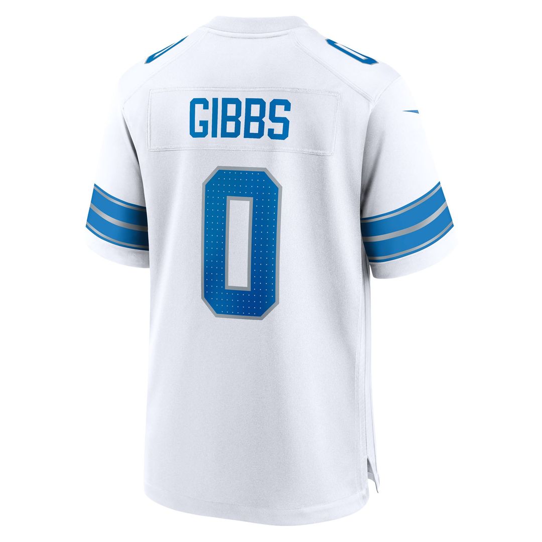 Jahmyr Gibbs Detroit Lions Nike Game Player Jersey - Blue