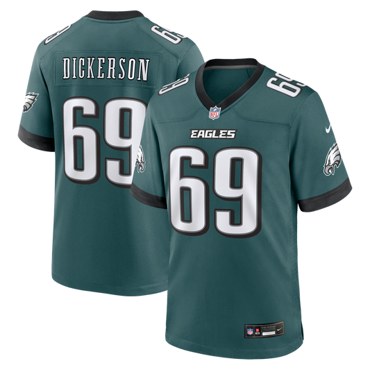 Landon Dickerson Philadelphia Eagles Nike Team Game Jersey -  Midnight Green