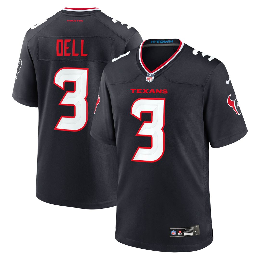 Tank Dell Houston Texans Nike Alternate Game Jersey -  Red