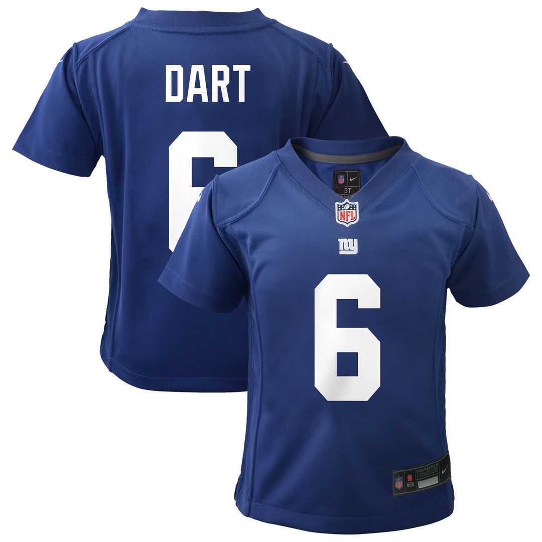 Jaxson Dart New York Giants Nike Toddler Team Game Jersey - Royal
