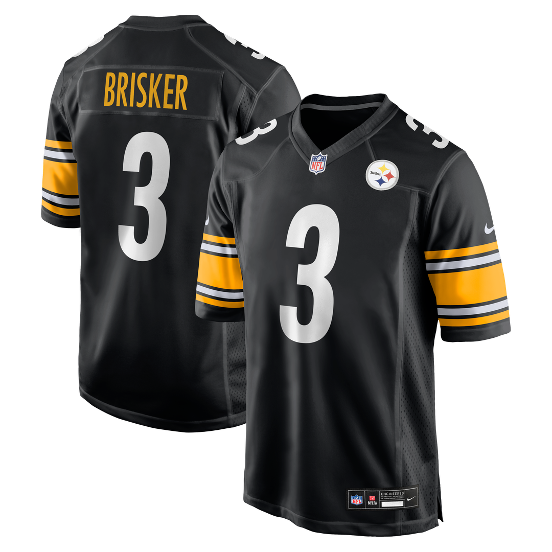 Jaquan Brisker Pittsburgh Steelers Nike Team Game Jersey - Black