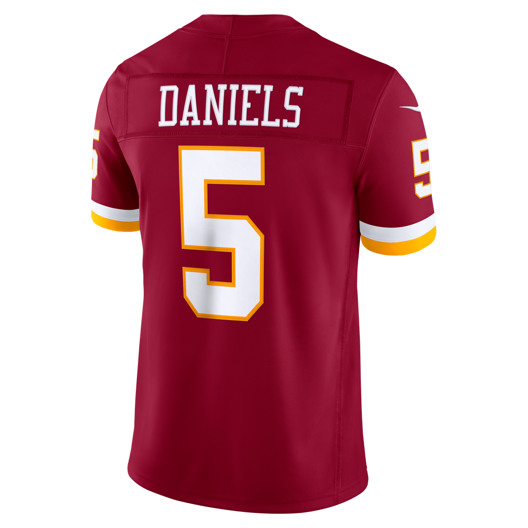 Jayden Daniels Washington Commanders Nike Vapor F.U.S.E. Stitched Limited Jersey - White