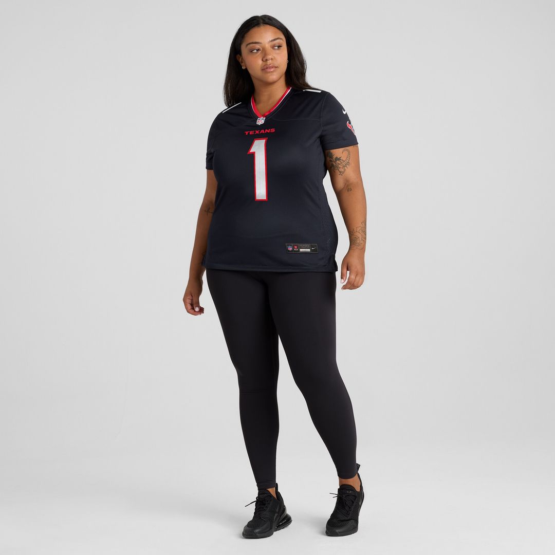 Number 1 Bride Houston Texans Nike Women's Game Jersey - Navy