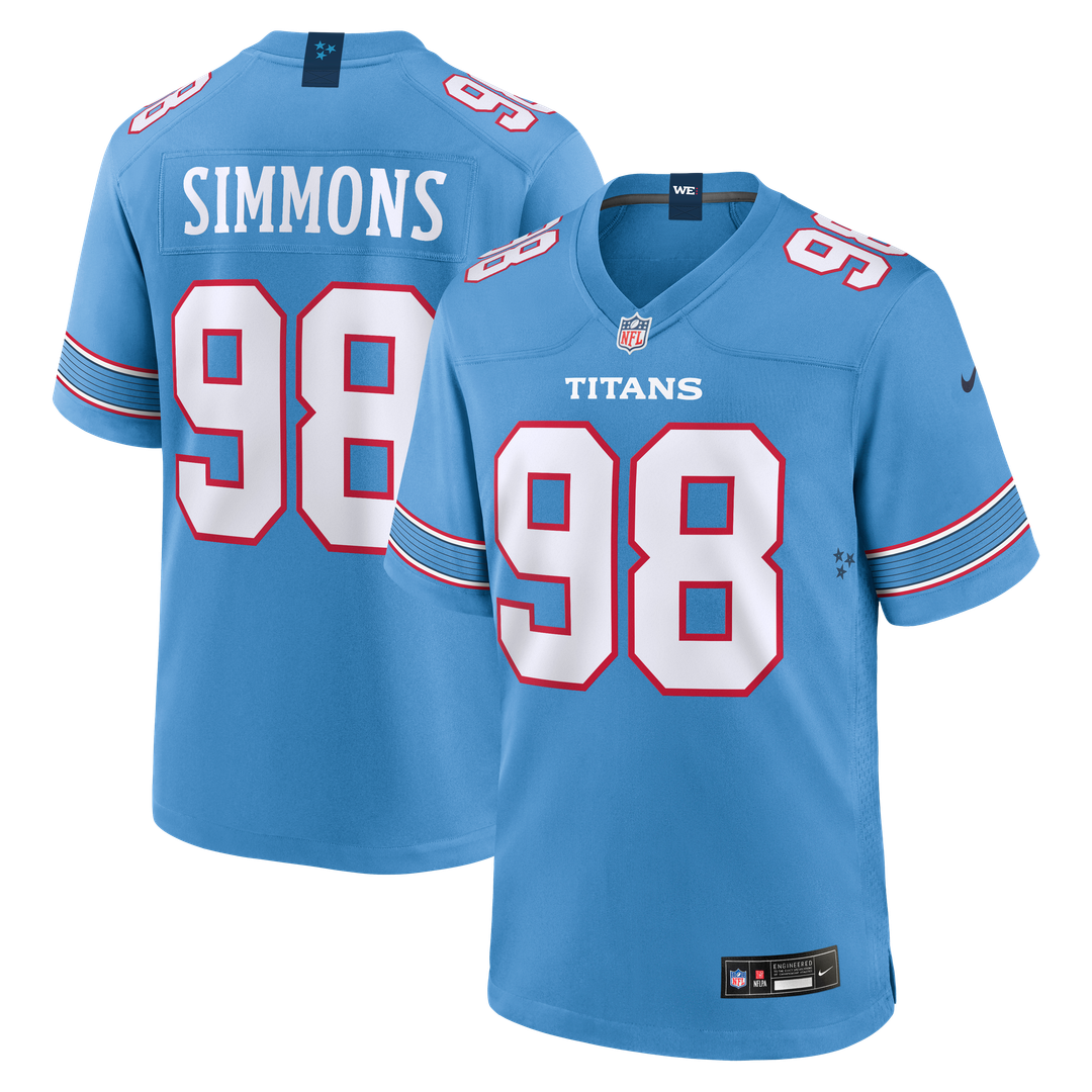Jeffery Simmons Tennessee Titans Nike Game Jersey - White