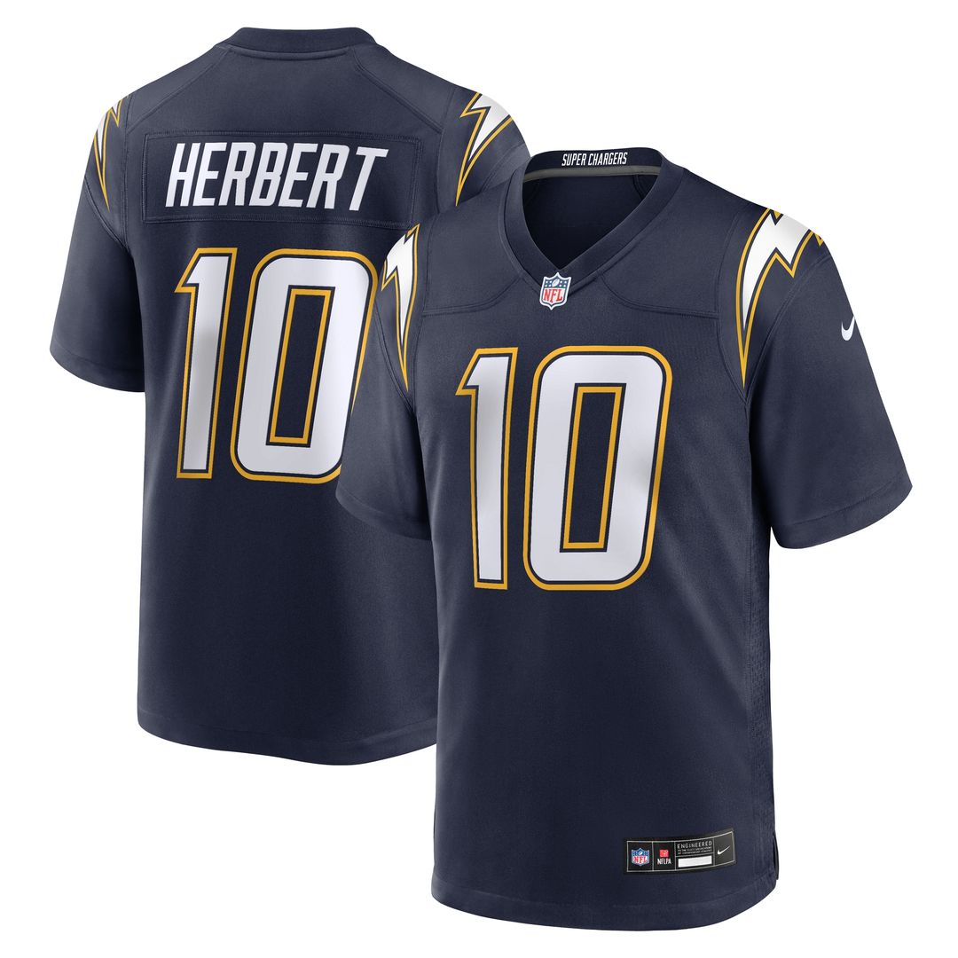 Justin Herbert Los Angeles Chargers Nike Player Game Jersey - Powder Blue