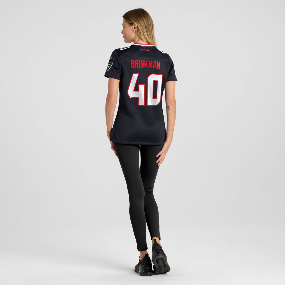 Austin Brinkman Houston Texans Nike Women's Team Game Jersey -  Navy