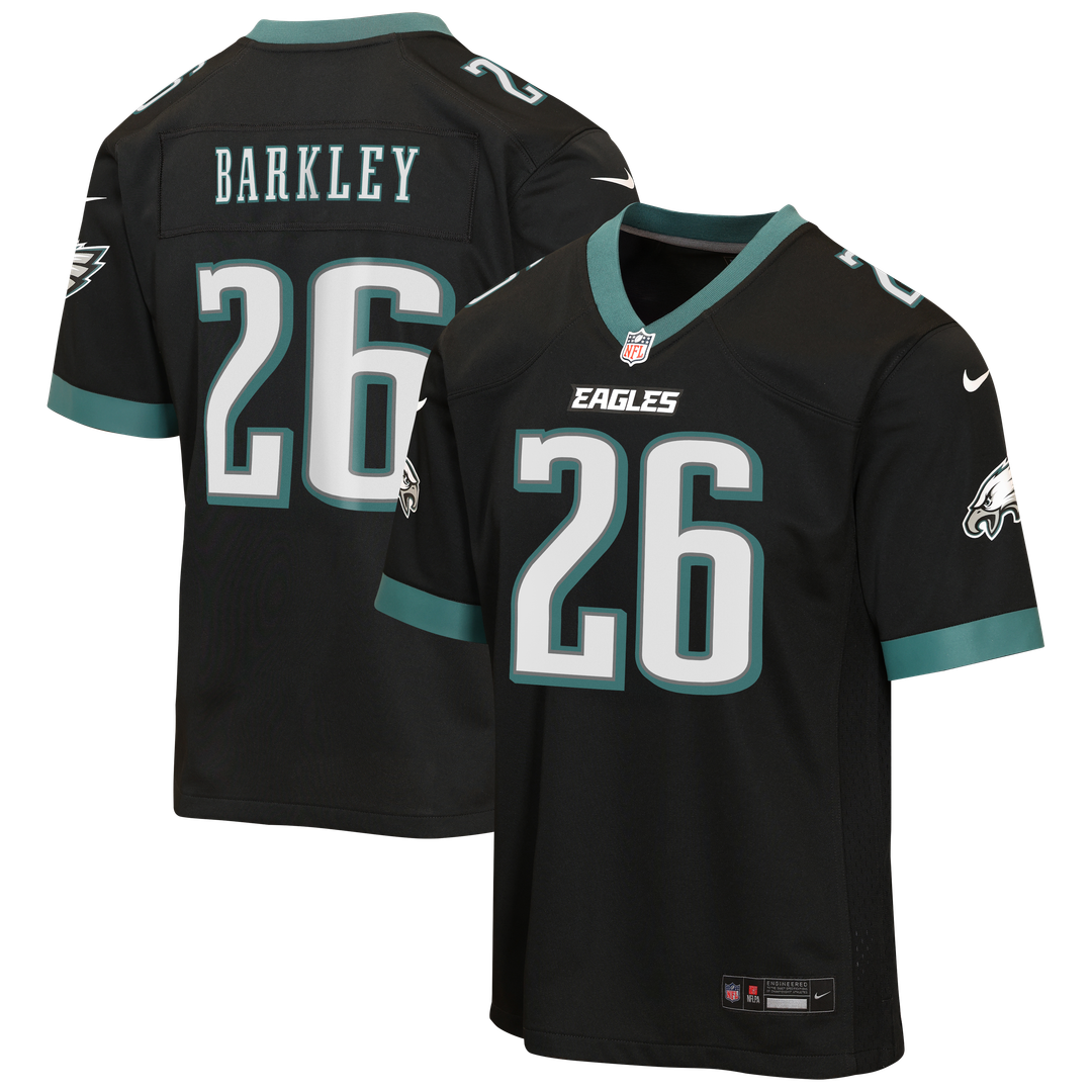 Saquon Barkley Philadelphia Eagles Nike Youth Alternate Game Jersey - Black